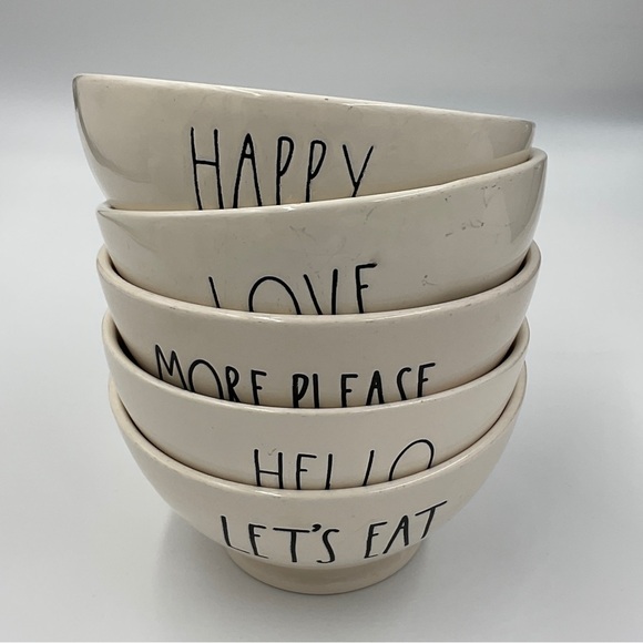 NWOT Rae Dunn by Magenta MORE PLEASE Bowl for Cereal Ice Cream Soup or Snacks - Picture 11 of 14